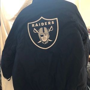 Raiders Puffy Coat - Sz M